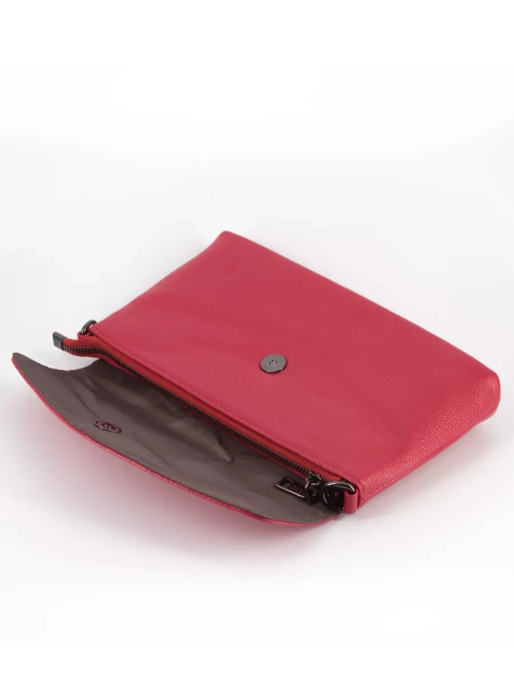 Клатч женский кожаный фуксия 8819