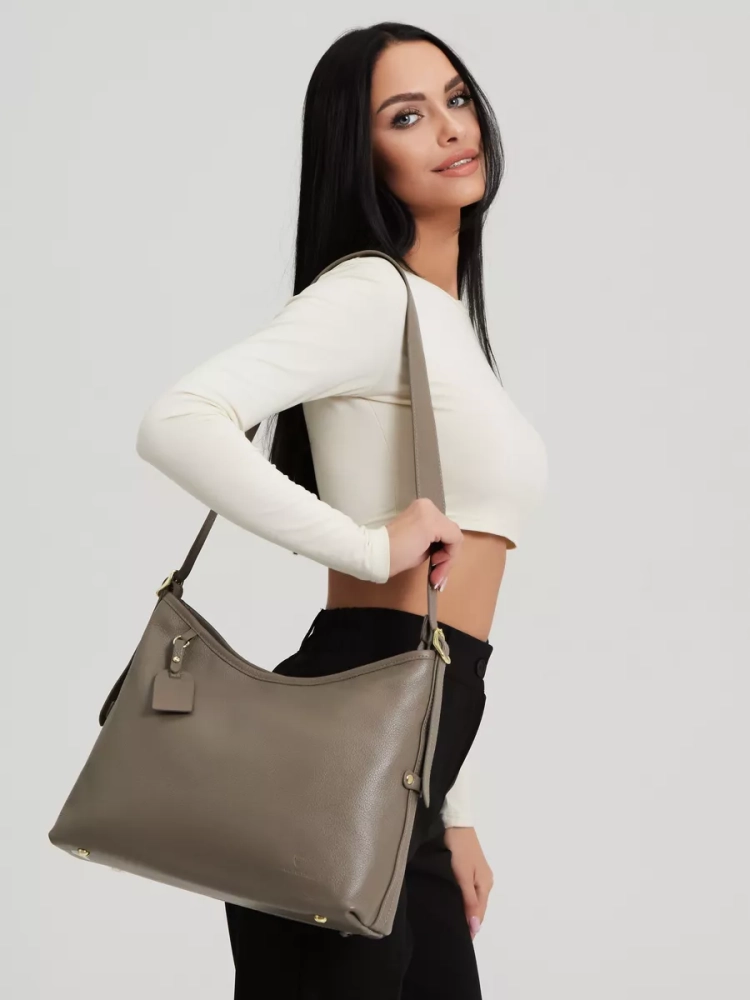 Сумка женская шоппер Paul Rayner grey 8214