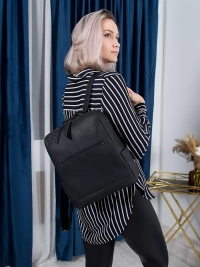 Городской женский рюкзак черный Paul Rayner Carol 1071BL