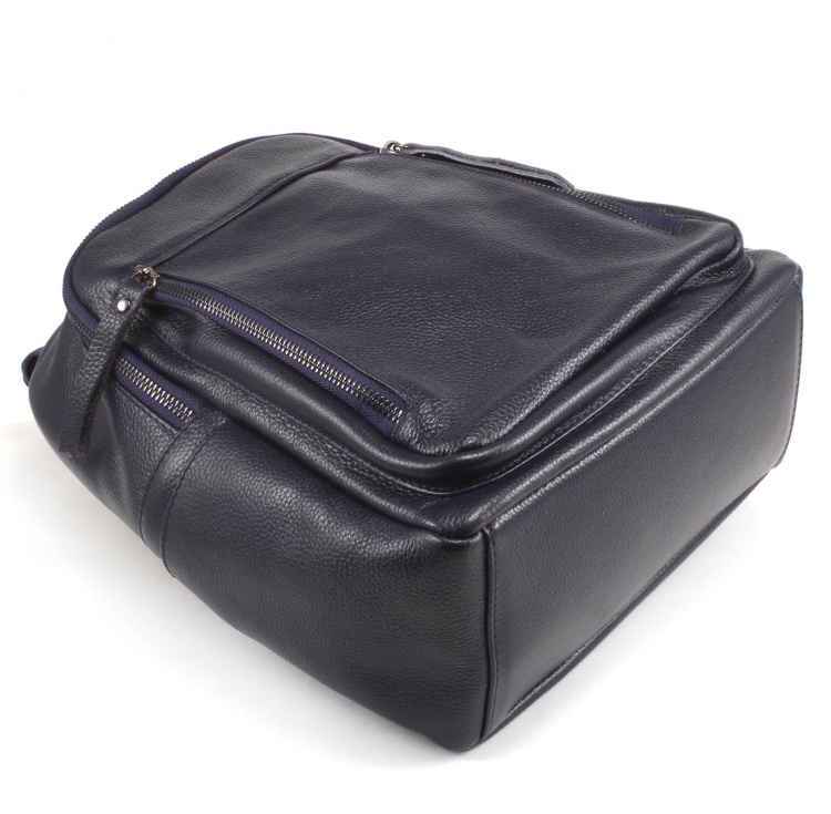 Рюкзак женский кожаный темно-синий Paul Rayner Amanda-0238