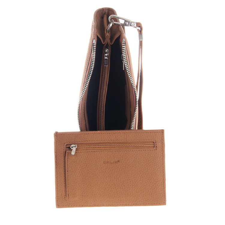 Мужской клатч кожаный коричневый GALIB M-031