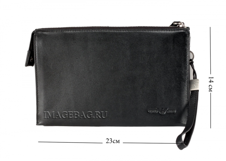 Маленький мужской клатч на молнии Giorgio Armani 126-1.1