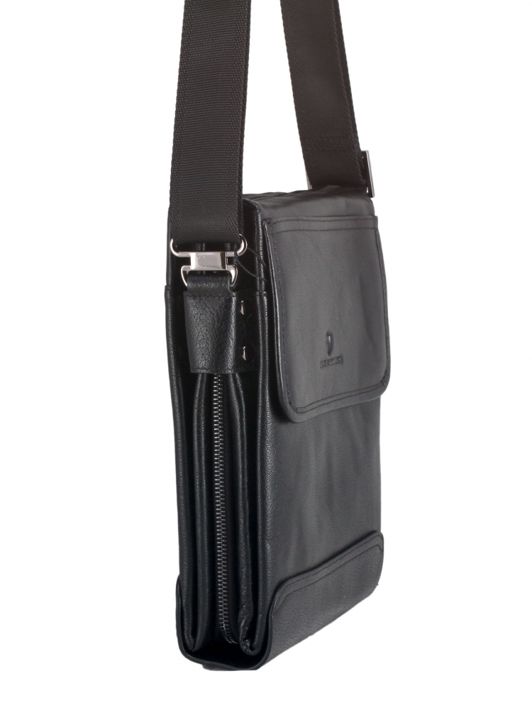 Сумка планшет из черной натуральной кожи Paul Rayner 0037836-4_9015