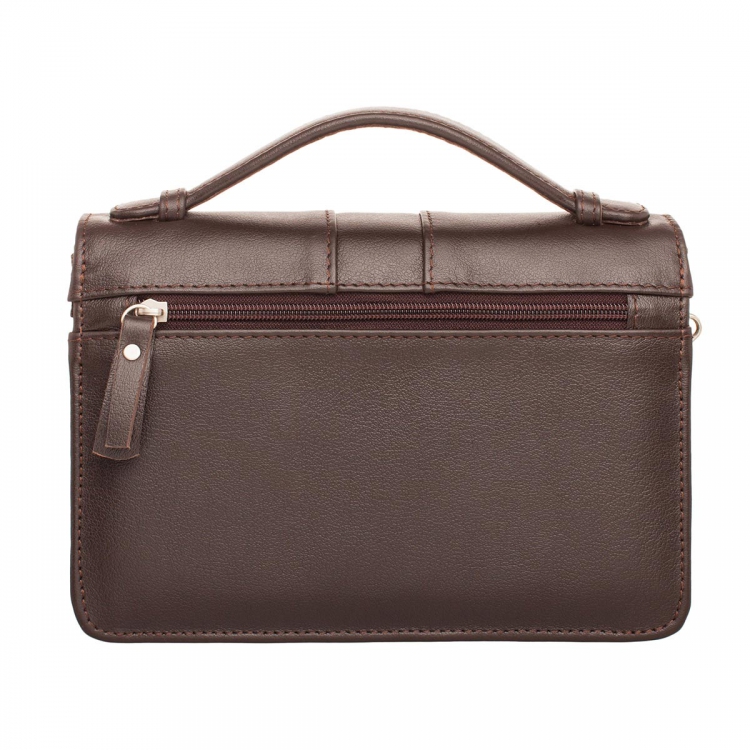 Барсетка мужская коричневая Alford Brown