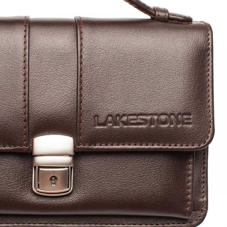 Барсетка мужская коричневая Alford Brown