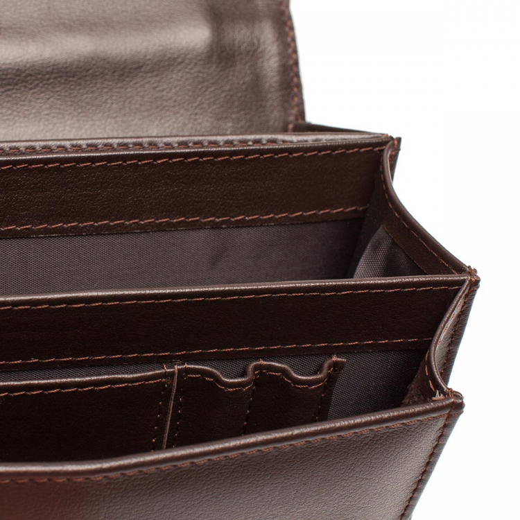 Барсетка мужская коричневая Alford Brown