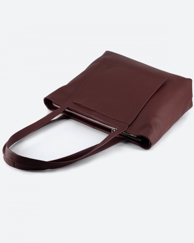 Сумка женская шоппер Paul Rayner burgundy 3188