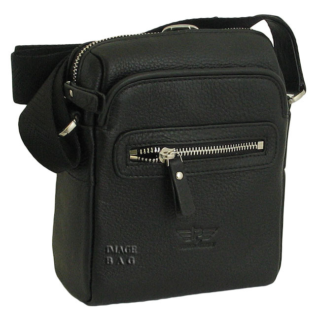 Черная сумка мужская на плечо IP Collection 598 Collection 598