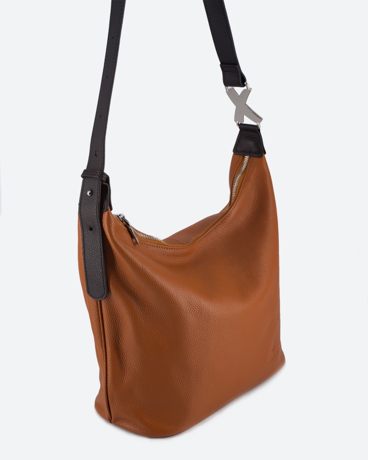 Сумка женская хобо Paul Rayner brown 1500