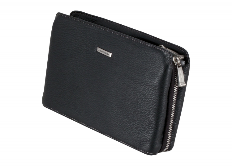 Мужской клатч на молнии кожаный Anre Aragosta__4142