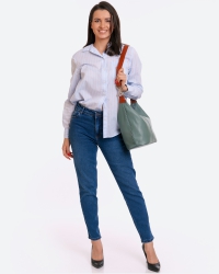 Сумка женская хобо Paul Rayner blue-green