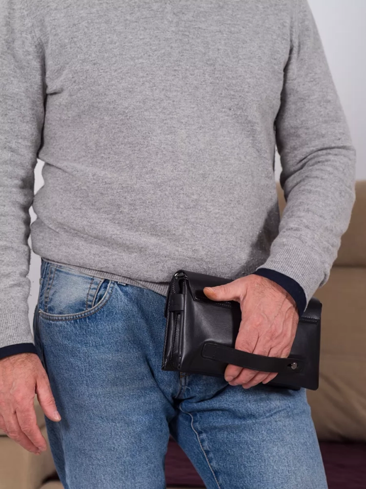 Мужской клатч барсетка на молнии  Paul Rayner 035136-1