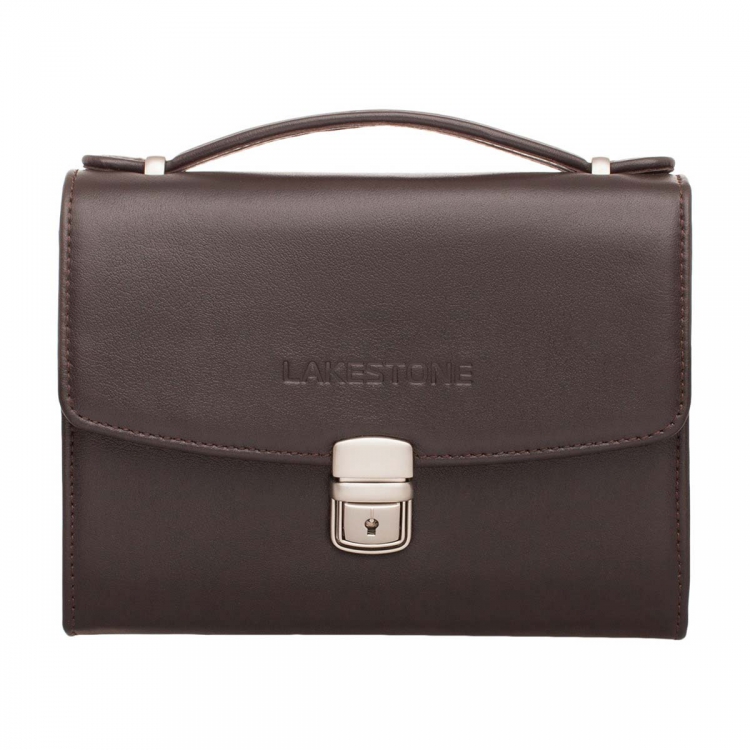 Элегантная коричневая барсетка мужская Evans Brown