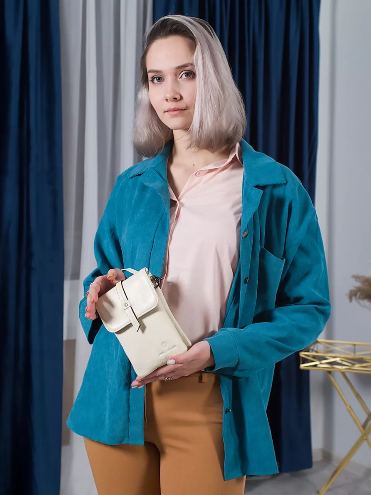 Женская сумка планшет Paul Rayner beige бежевая 8056