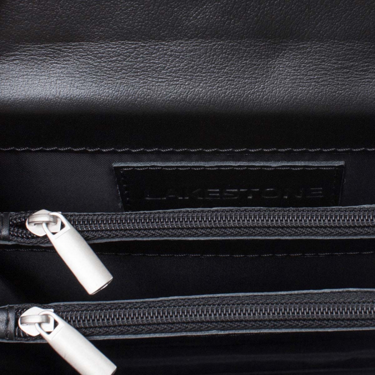 Компактная мужская барсетка из кожи Foxcote Black