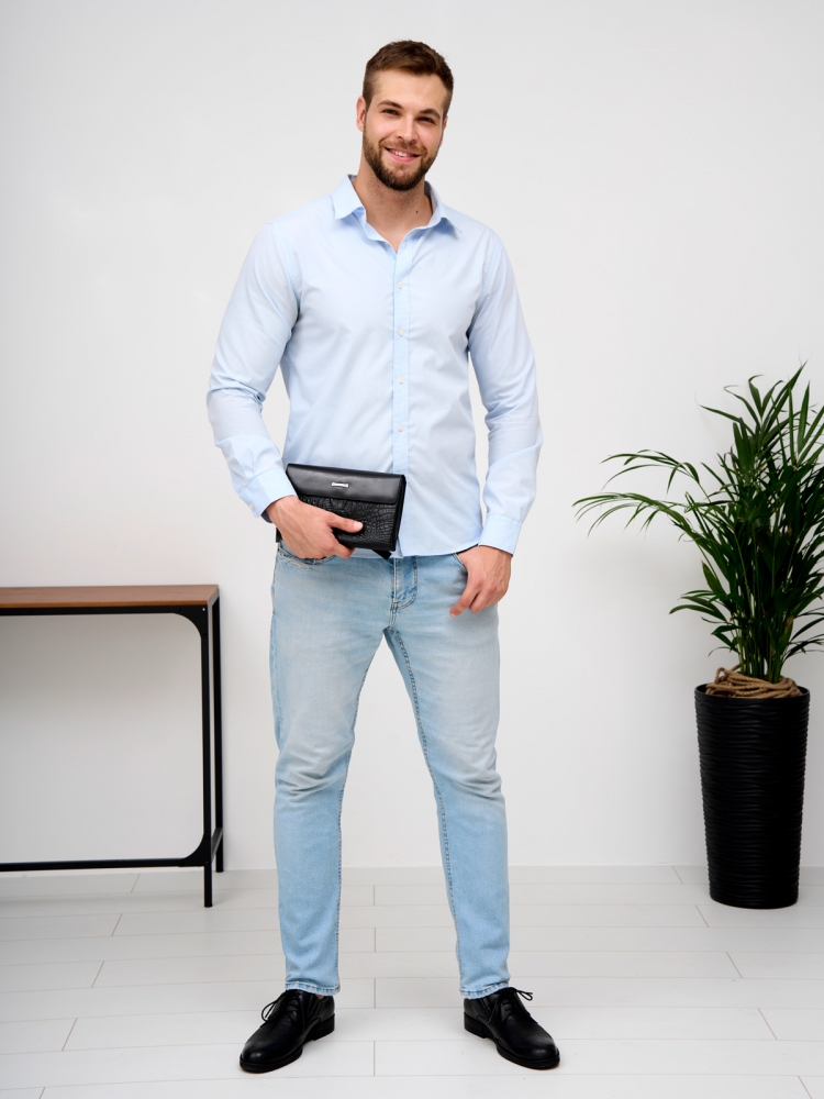 Элегантный мужской клатч из кожи под рептилию Paul Rayner 0351505-1