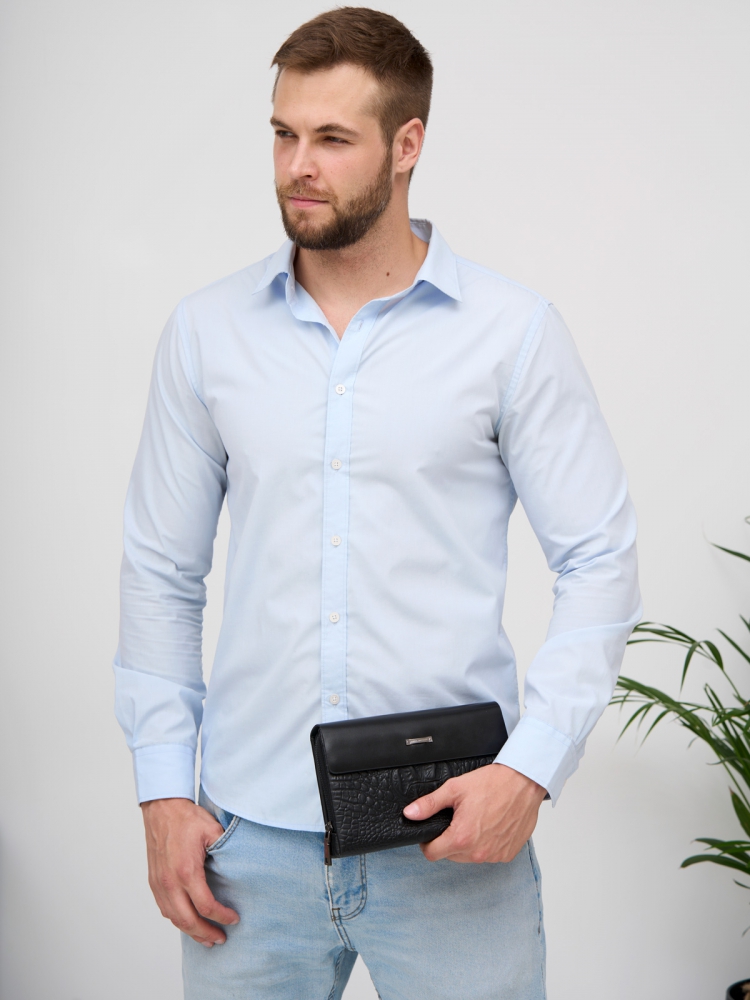 Элегантный мужской клатч из кожи под рептилию Paul Rayner 0351505-1