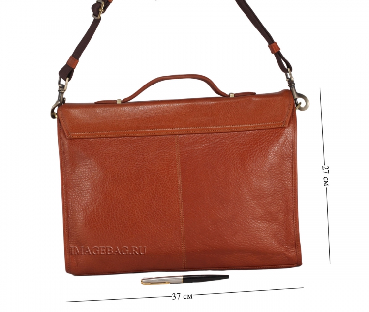 Портфель мужской из натуральной кожи Mulberry 5130-1mu cognac_7892
