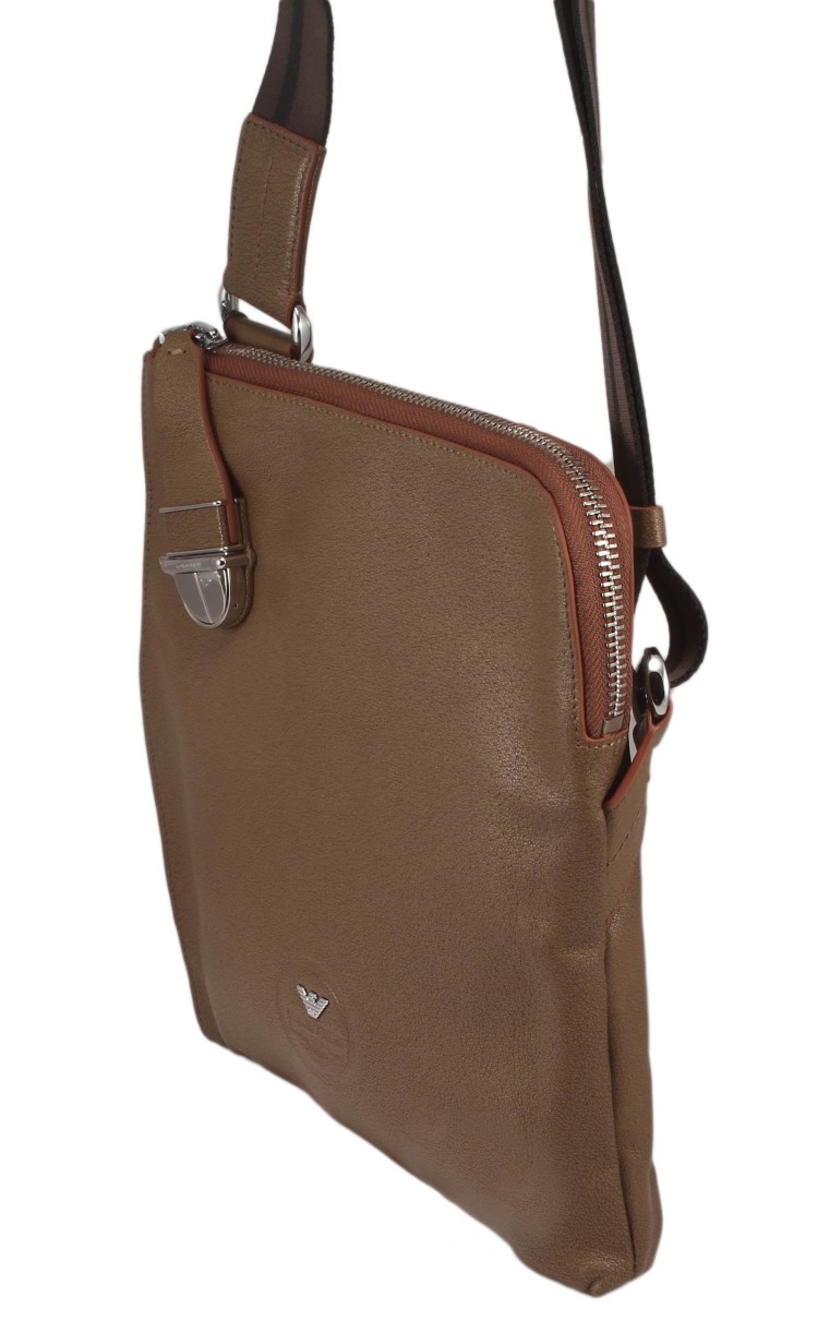 Сумка через плечо цвета хаки Giorgio Armani khaki 4158-1-48-2_8826