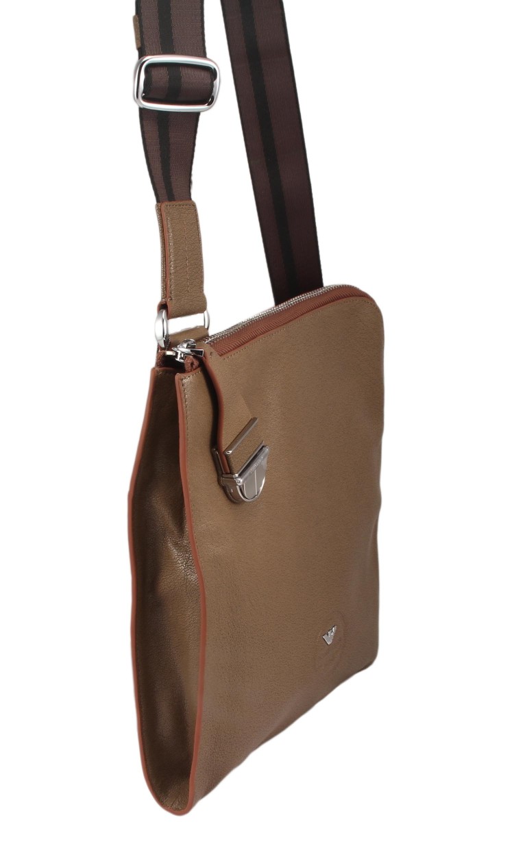 Сумка через плечо цвета хаки Giorgio Armani khaki 4158-1-48-2_8830