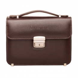 Барсетка коричневая из натуральной кожи Foxcote brown