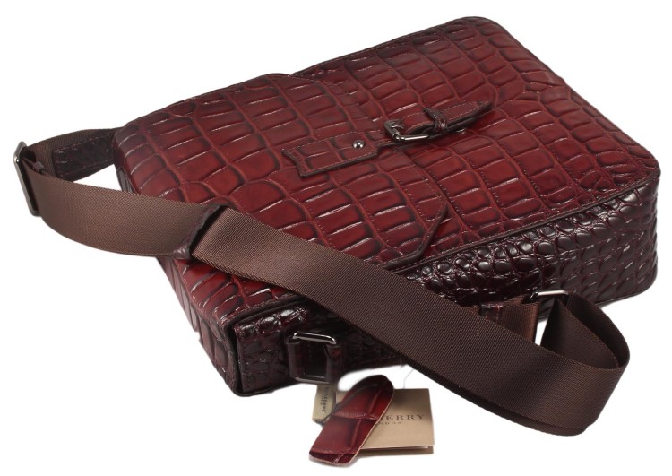 Объемная коричневая сумка Burberry 2411-1-19 _8880