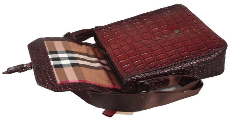 Объемная коричневая сумка Burberry 2411-1-19 _8883