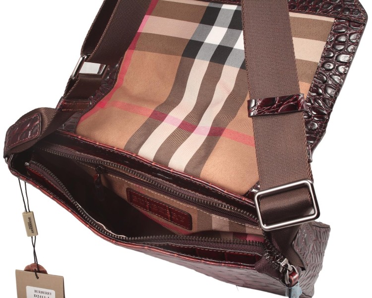 Объемная коричневая сумка Burberry 2411-1-19 _8883