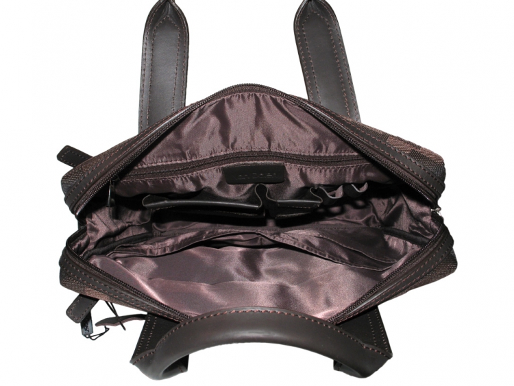 Объемная коричневая сумка Van Doren 003-02-3