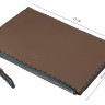 Двухцветная кожаная папка Fendi хаки i_8971