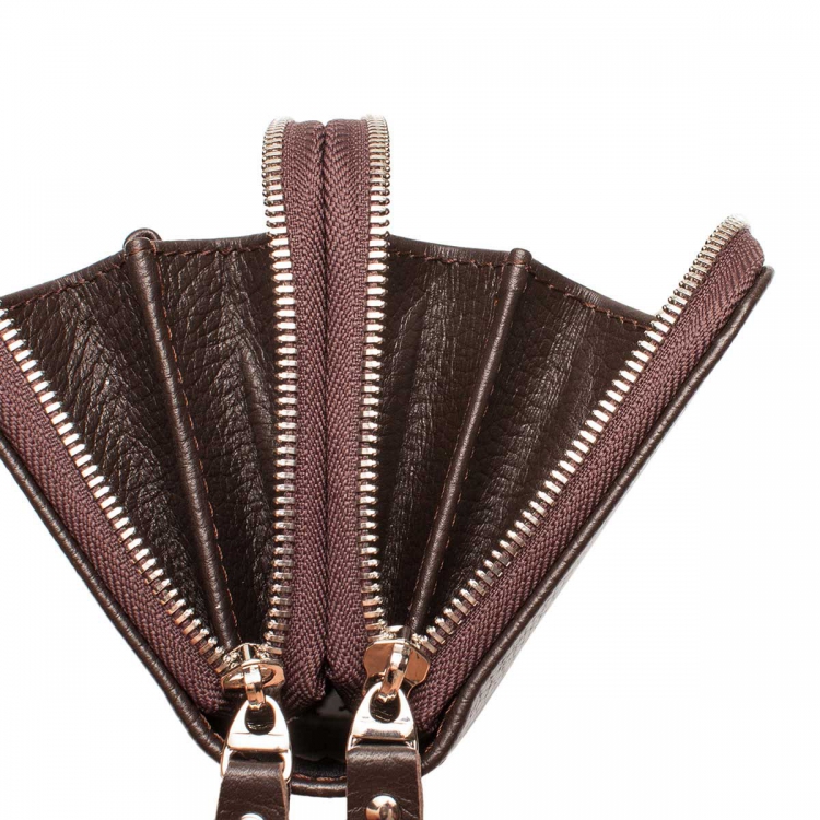 Небольшой кожаный мужской клатч на молнии Bantry Brown