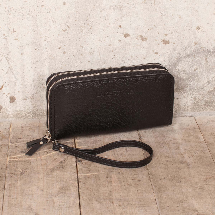 Черный мужской клатч из натуральной кожи Bantry Black