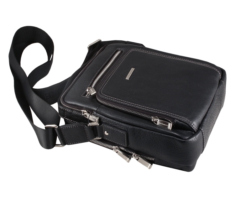  Черная кожаная сумка Anre Aragosta 0140-21 _4371