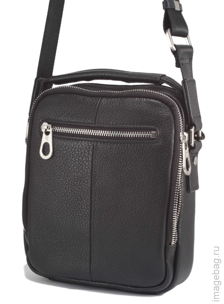 Черная кожаная сумка Paul Rayner 00303Q1-007_7426