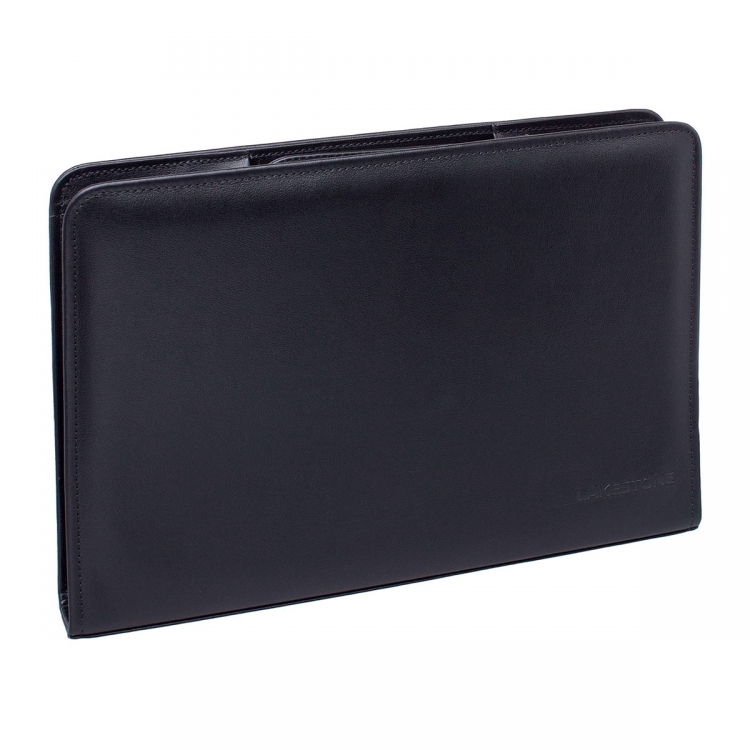 Папка для документов натуральная кожа Elton Black