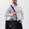 Деловой мужской кожаный портфель для документов и ноутбука с кодовым замком Paul Rayner 1-9504-1