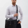 Деловой мужской кожаный портфель для документов и ноутбука с кодовым замком Paul Rayner 1-9504-1