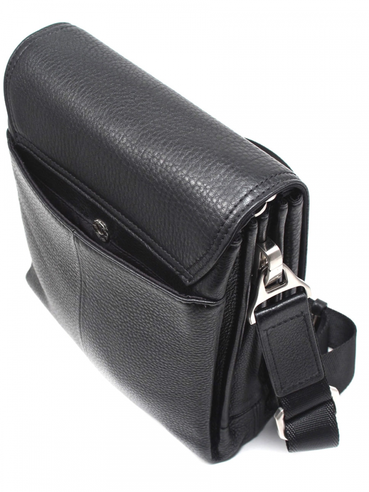 Кожаная cумка-планшет Paul Rayner черная 00312082-007-7