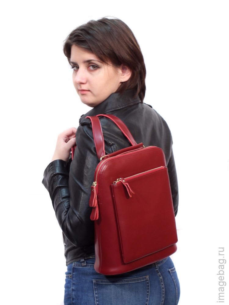 Рюкзак женский P. Rayner Valery small red_8760