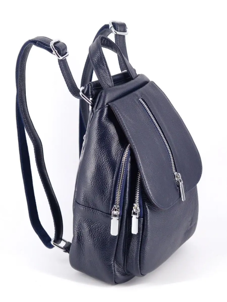 Рюкзак женский кожаный Paul Rayner синий 1031