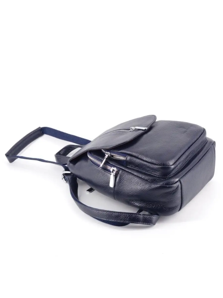 Рюкзак женский кожаный Paul Rayner синий 1031