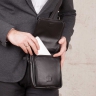 Компактная мужская сумка на плечо Parker Black