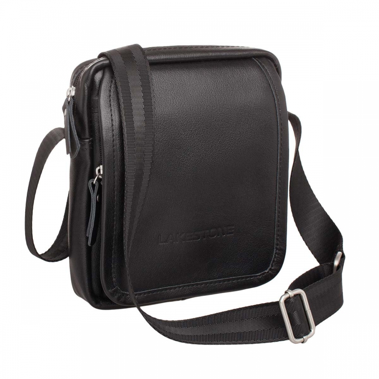 Компактная мужская сумка на плечо Parker Black