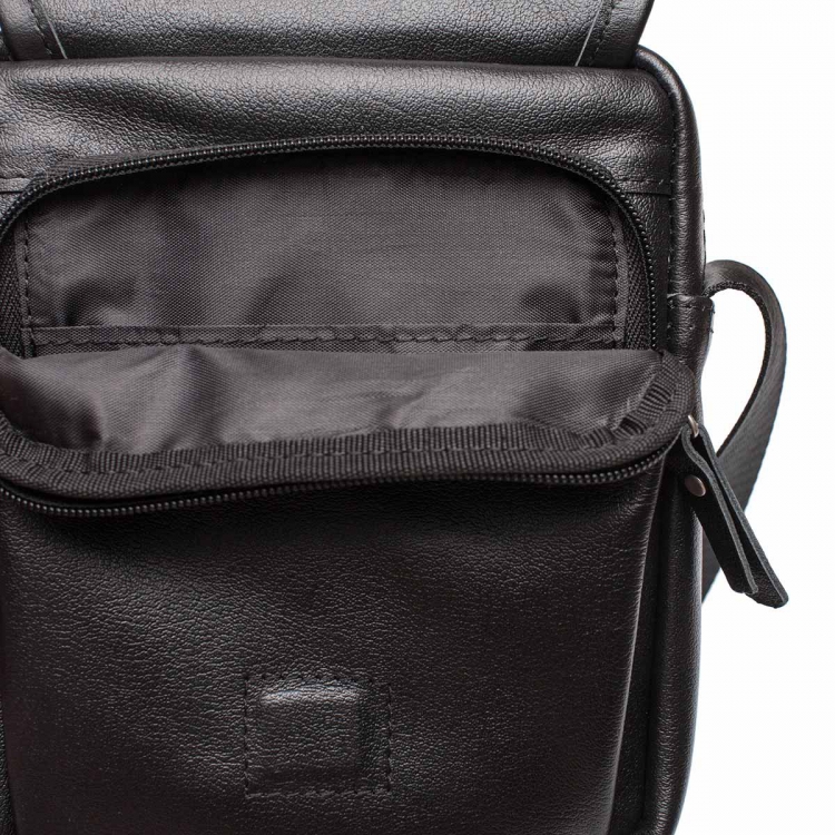 Компактная мужская сумка на плечо Parker Black