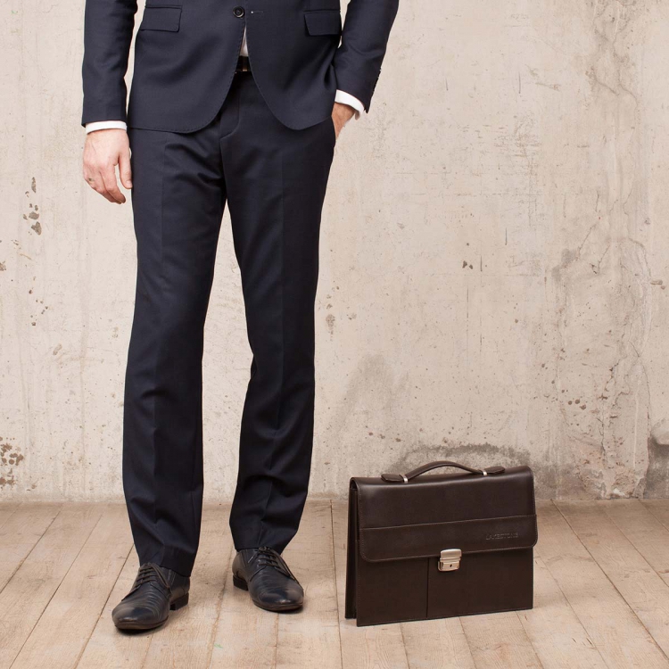 Портфель папка из натуральной кожи Thomas Brown