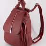 Рюкзак женский кожаный маленький Paul Rayner красный 1031-1