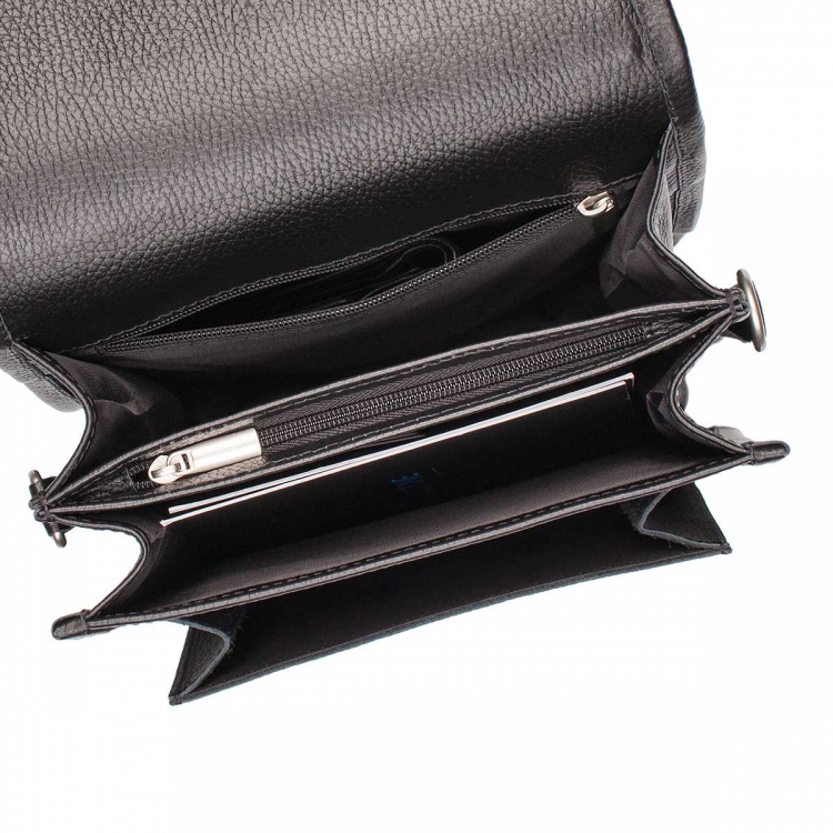 Небольшой мужской кожаный портфель Bishop Black
