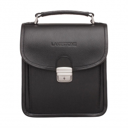 Небольшой мужской кожаный портфель Bishop Black