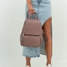 Женский кожаный городской рюкзак PR розовый 1029