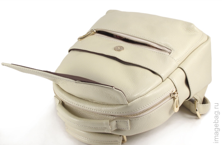 Рюкзак женский бежевый Paul Rayner (Gina) beige 1043WT